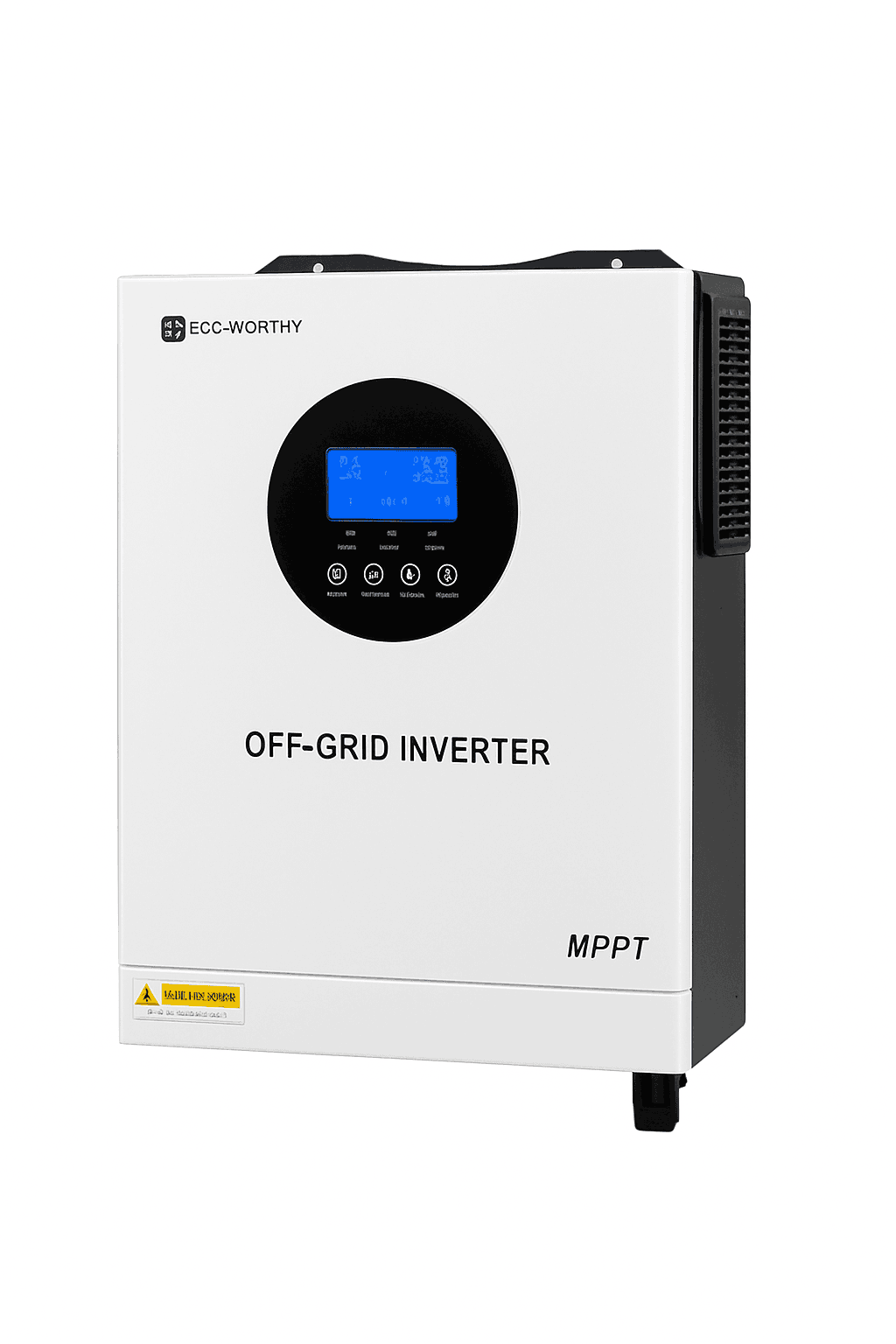 5000W Solar Hybrid Inverter 48V Split Phase Off-Grid Power System-WHITE / United States