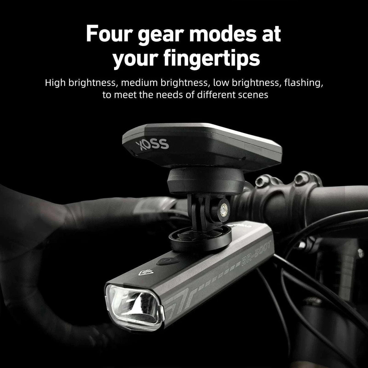 500LM Waterproof Bicycle Front Light for Safer Night Rides-
