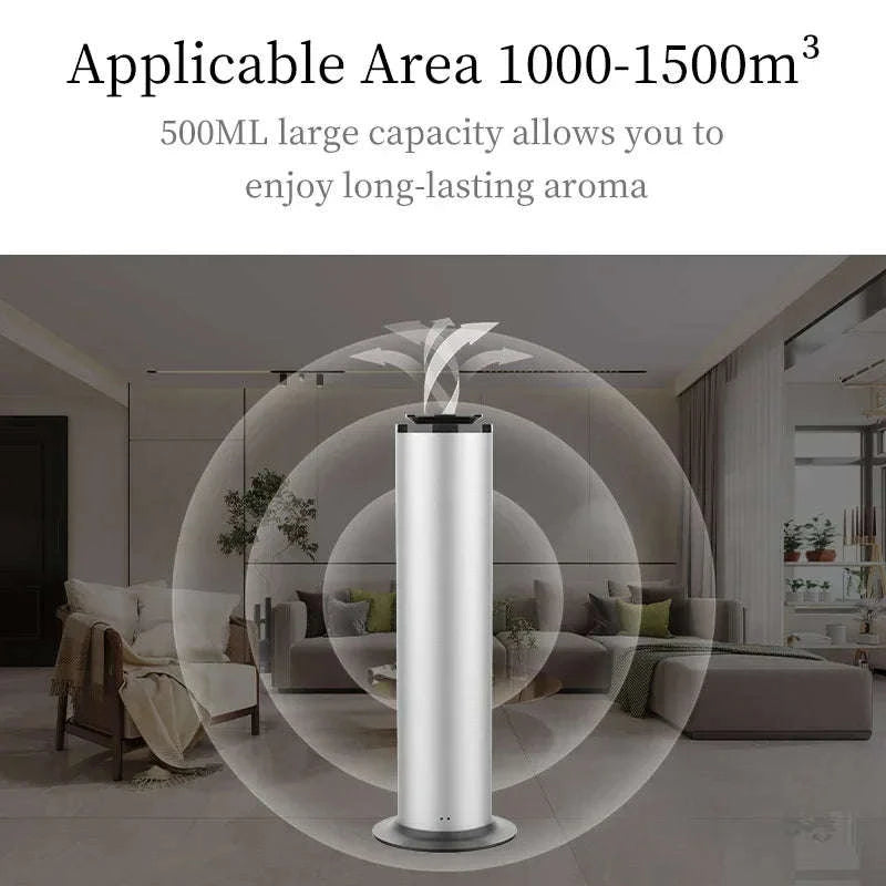 500ml Scent Diffuser for Large Spaces with WiFi and Bluetooth-United States / WiFi-Black / US