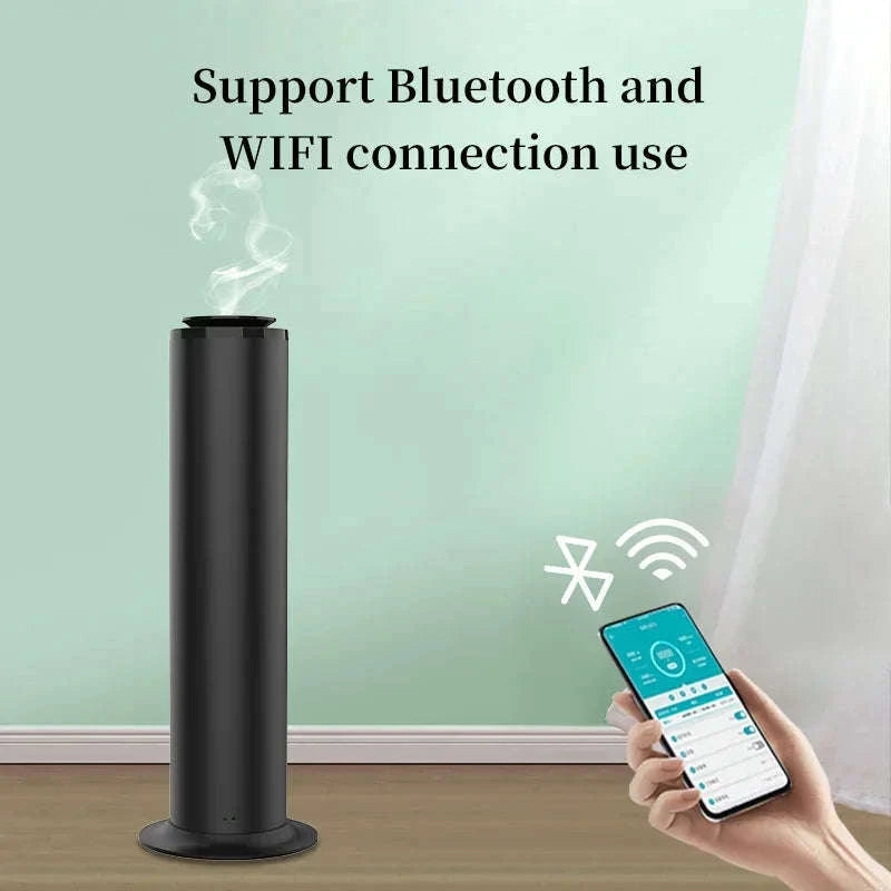 500ml Scent Diffuser for Large Spaces with WiFi and Bluetooth-United States / WiFi-Black / US