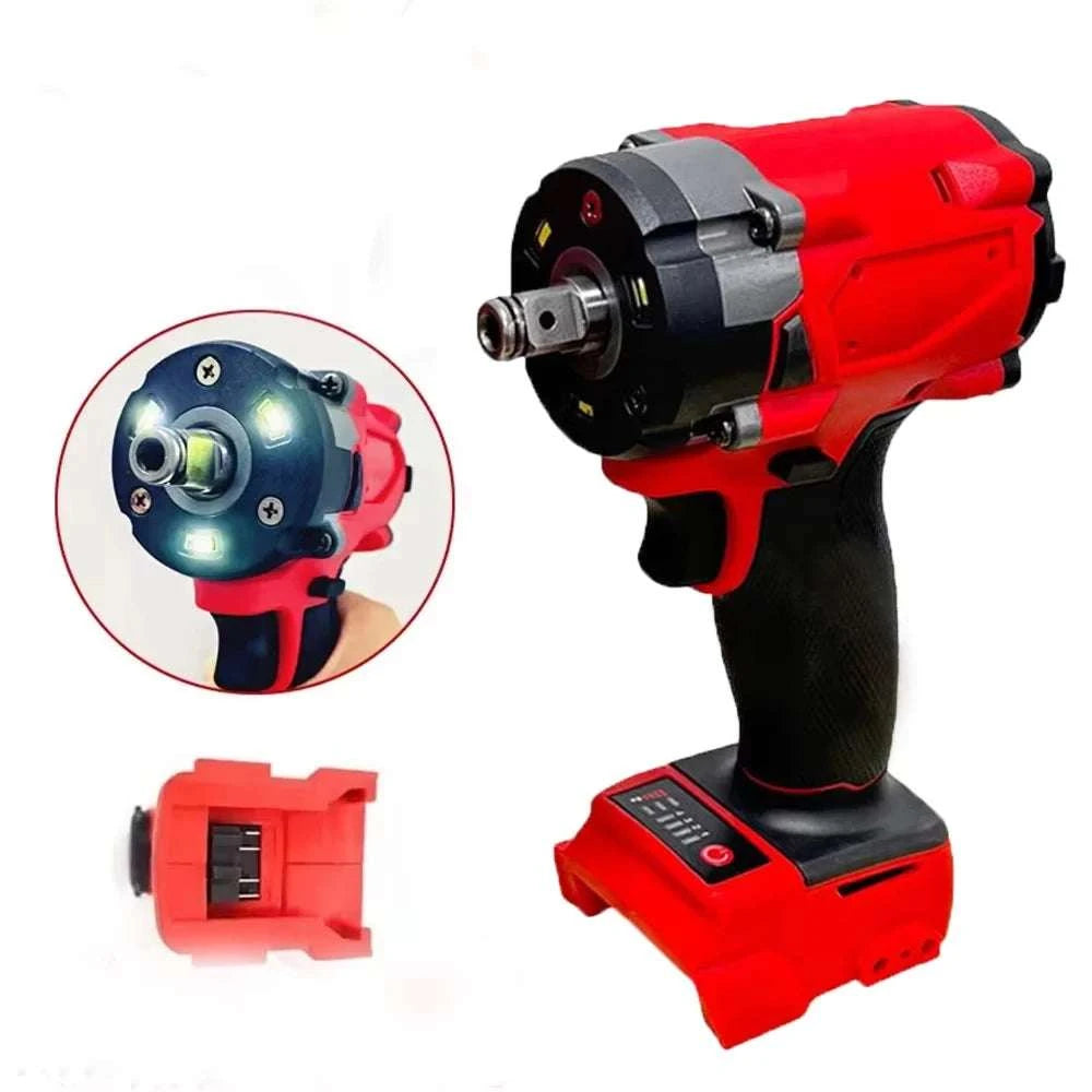 500N.m Brushless Cordless Impact Wrench 1/2" 18V Power Tool-No Battery No Plug / United States / US
