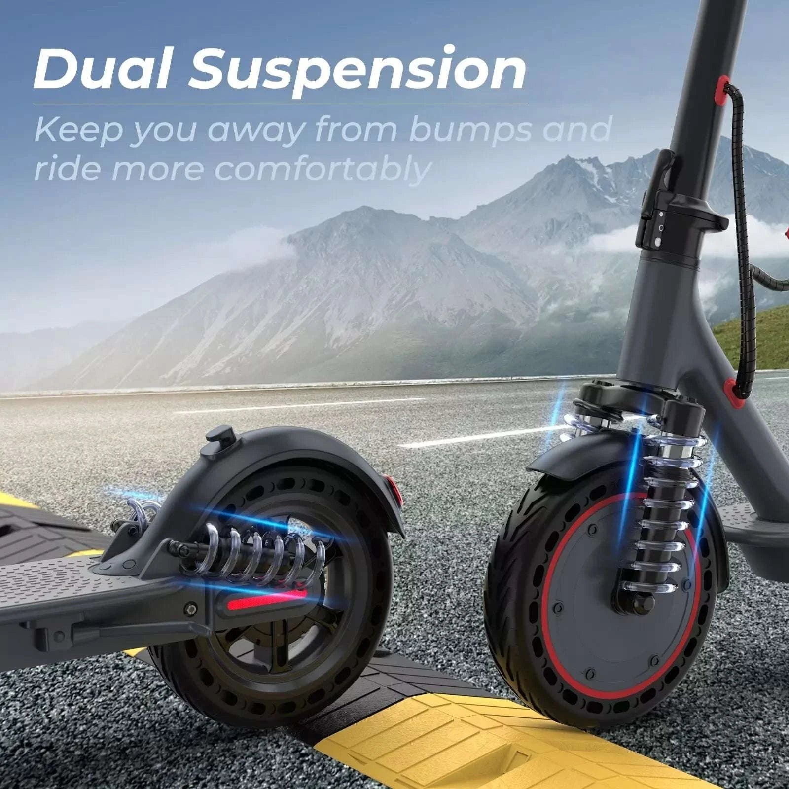 500W Electric Scooter 22MPH Foldable with App Control & Suspension-TMAX / United States