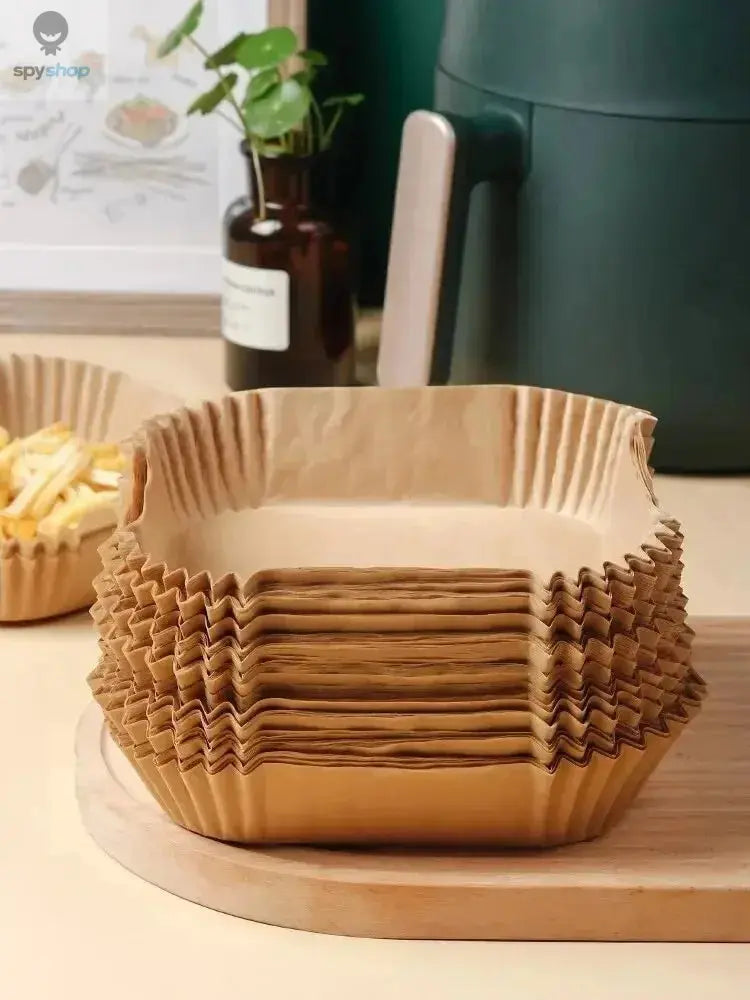 50Pcs Air Fryer Disposable Paper Non-Stick Airfryer Baking Papers Round Air-Fryer Paper Liners Paper Kitchen Accessories Spy-shop.com
