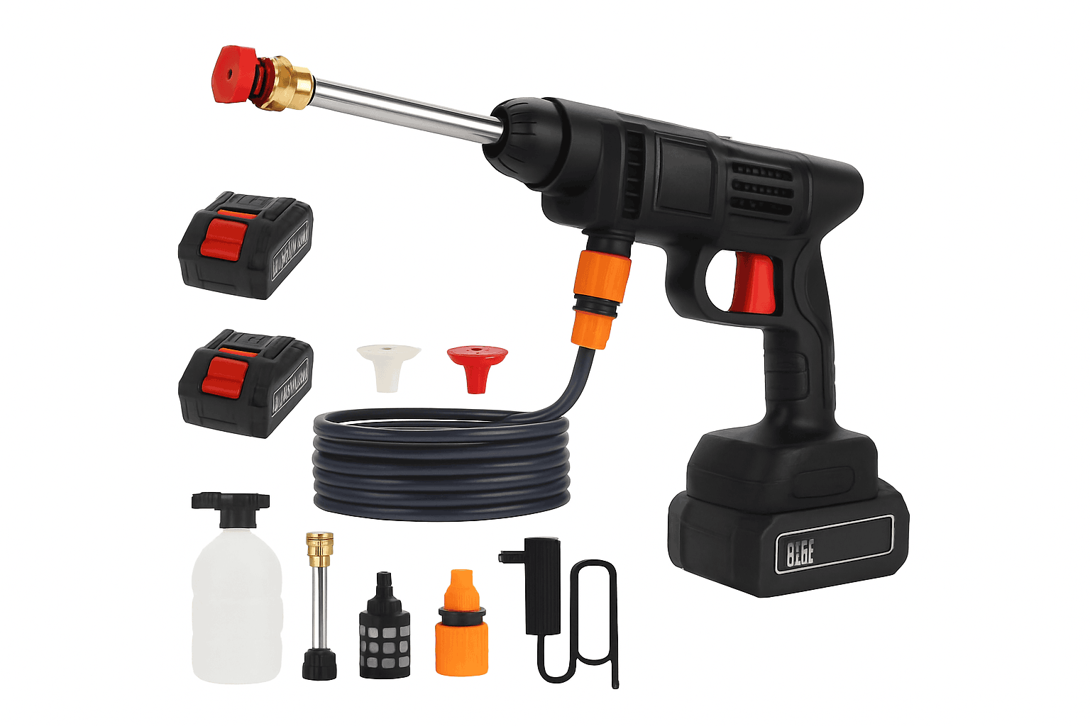 50Bar Cordless High Pressure Car Washer Spray Gun-2x10 cells Batteryies / Electric / EU|spain