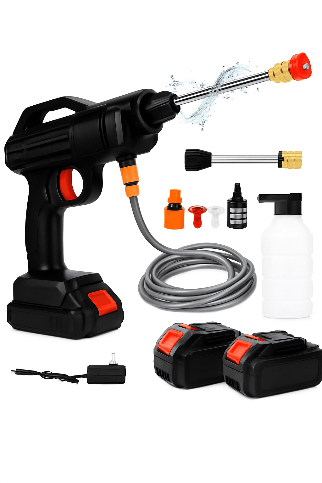 50Bar Cordless High Pressure Cleaner for Makita 21V Battery-With 2 battery / Battery Powered / spain