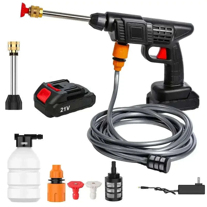 50Bar Cordless High Pressure Cleaner for Makita 21V Battery-With 2 battery / Battery Powered / spain