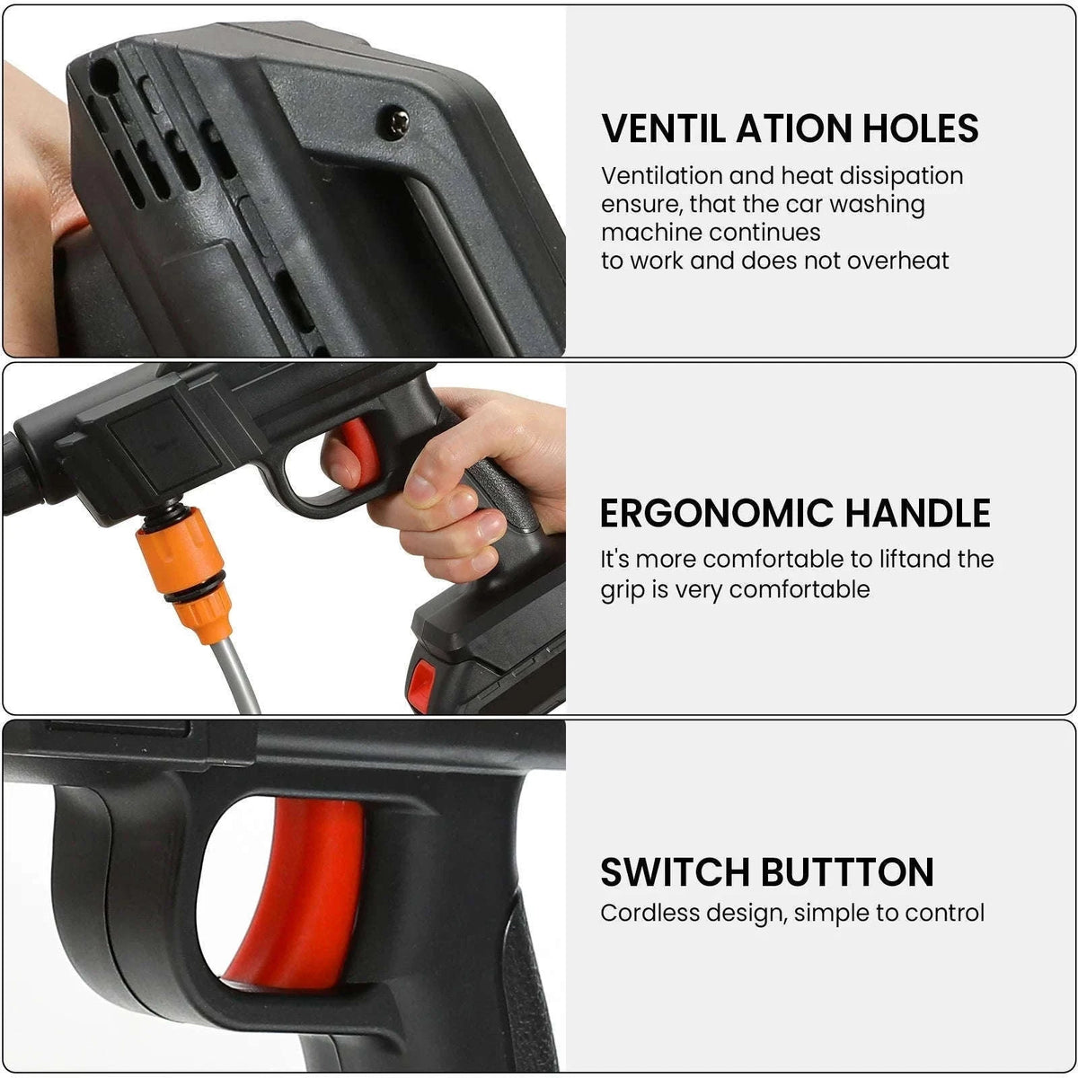 50Bar Cordless High Pressure Cleaner for Makita 21V Battery-With 2 battery / Battery Powered / spain