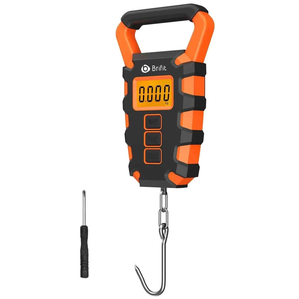 50kg Digital Hanging Scale with Hook, Tape Measure & Backlit Display-Blue / China Mainland