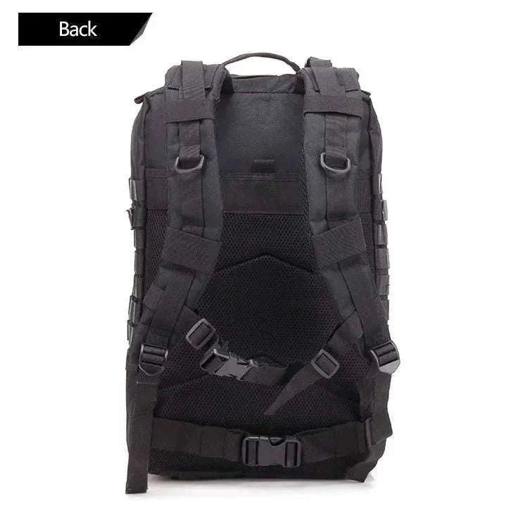 50L Tactical Backpack for Outdoor Travel and Trekking-Black / United States