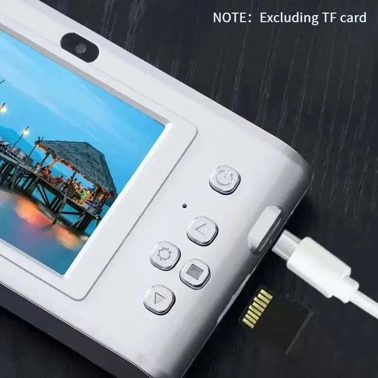 50MP 4K Digital Camera with Zoom and 2.4" Screen-Silver-32G card