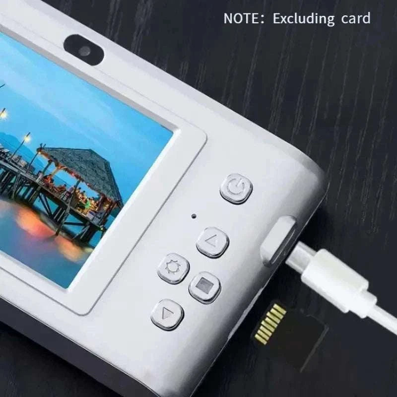 50MP 4K Digital Camera with Zoom and 2.4" Screen-Silver-32G card