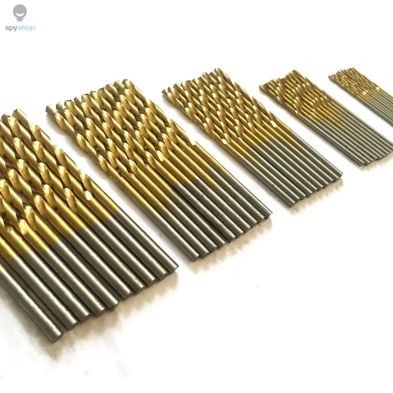 50pc Titanium Plated Twist Drill Set 1-3mm Small Drill Bit Electric Drill Drill Tool DIY Woodwork Drill and Open Drill Bit 