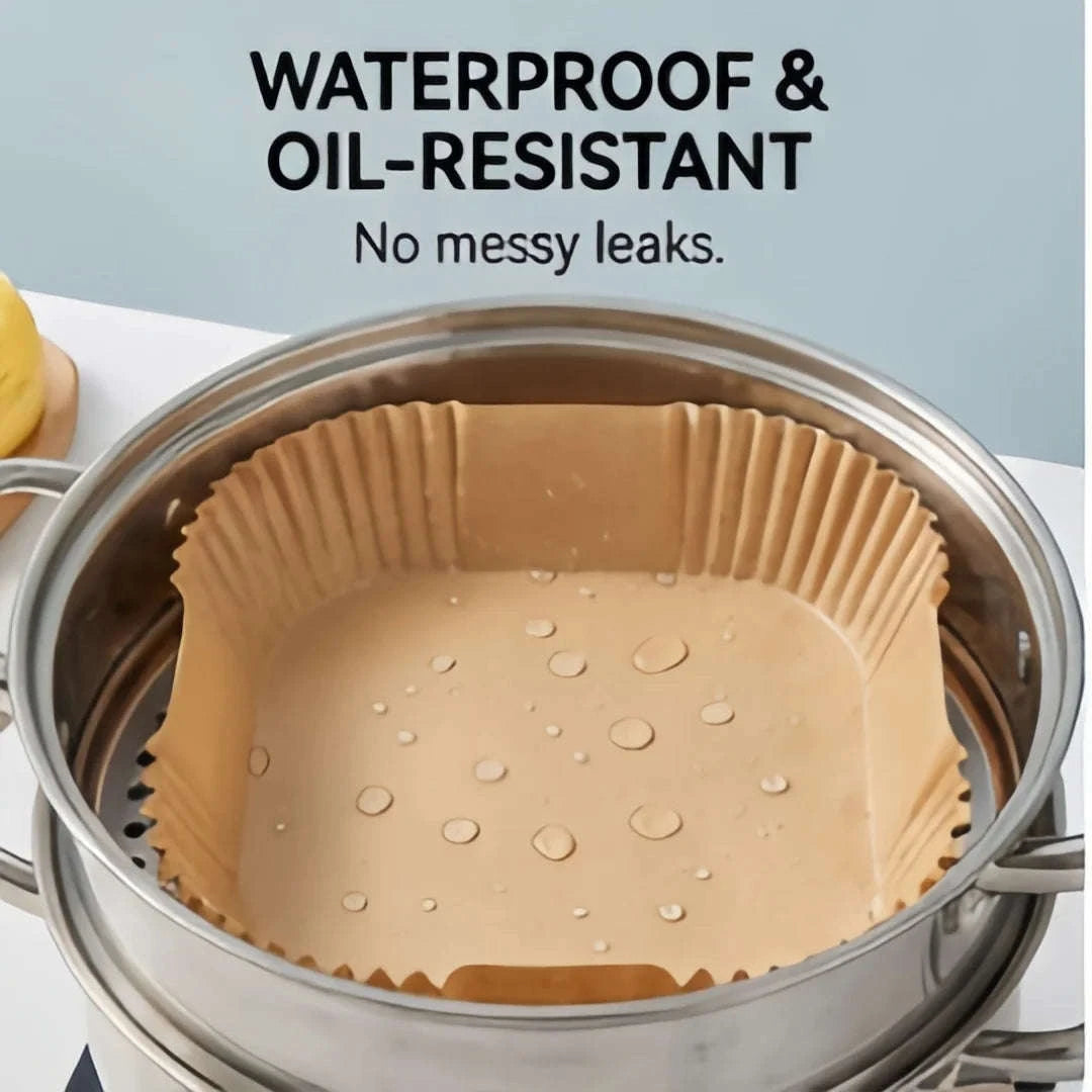 50pcs Air Fryer Liners 20cm Non-Stick Parchment Paper-United States