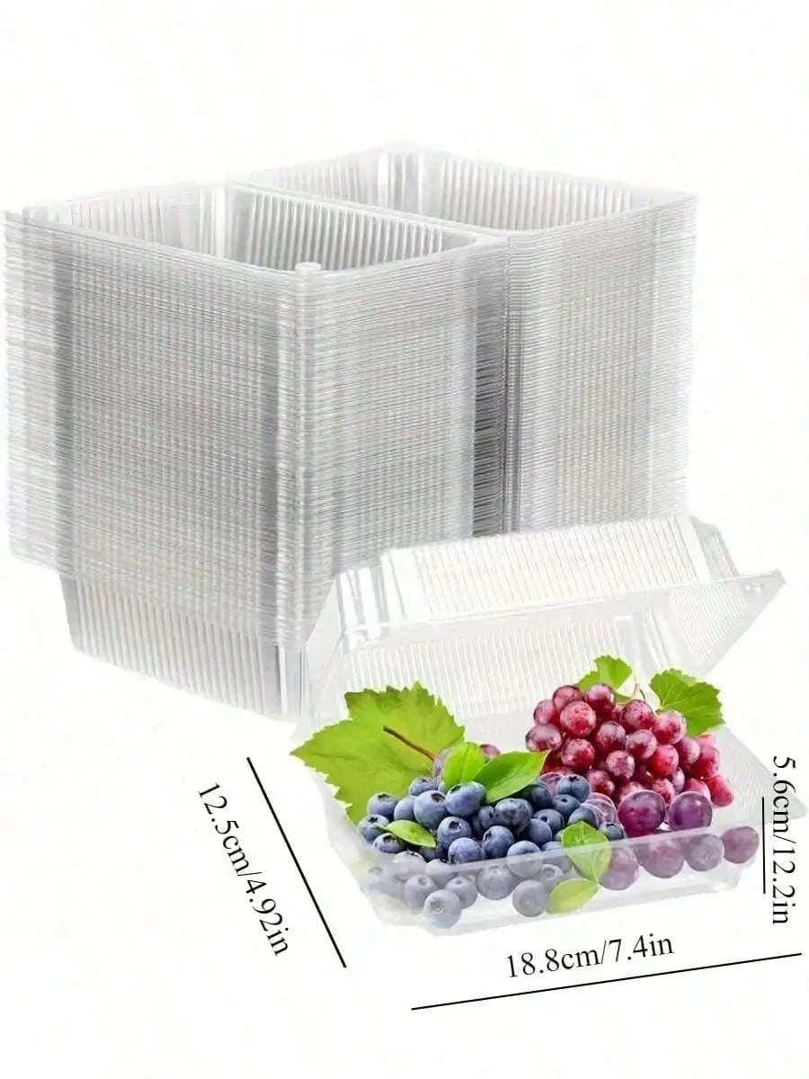 50pcs Clear Plastic Food Containers for Takeout, Desserts, Sushi-United States