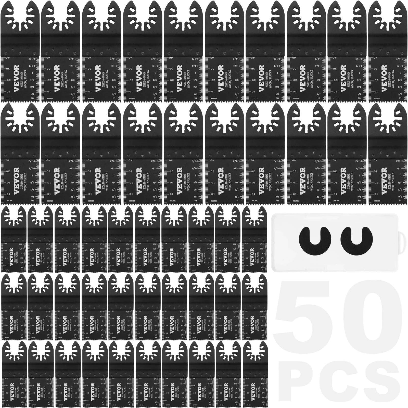 50PCS Oscillating Saw Blades Set Universal Quick Release Multitool-50PCS / United States