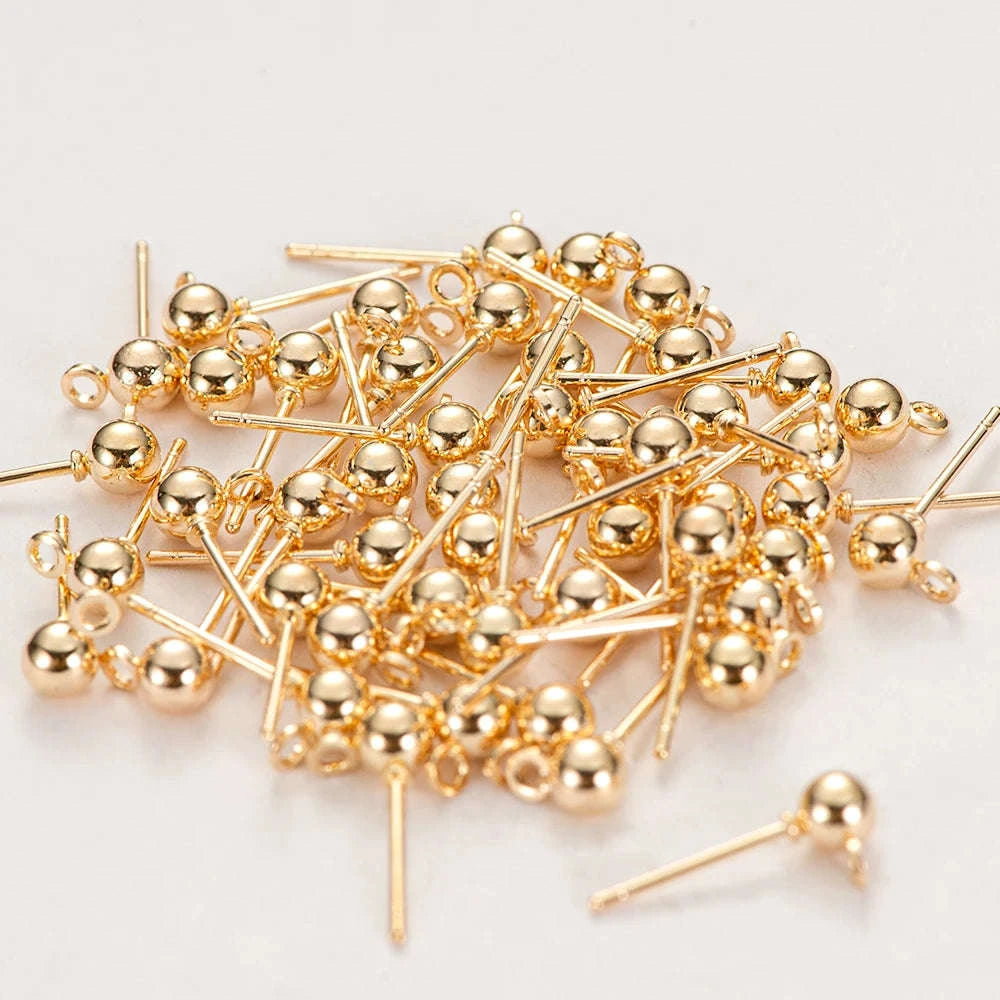 50pcs Stainless Steel Earring Pins for DIY Jewelry Making-2