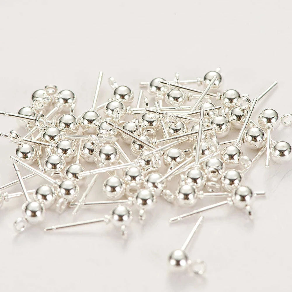 50pcs Stainless Steel Earring Pins for DIY Jewelry Making-2