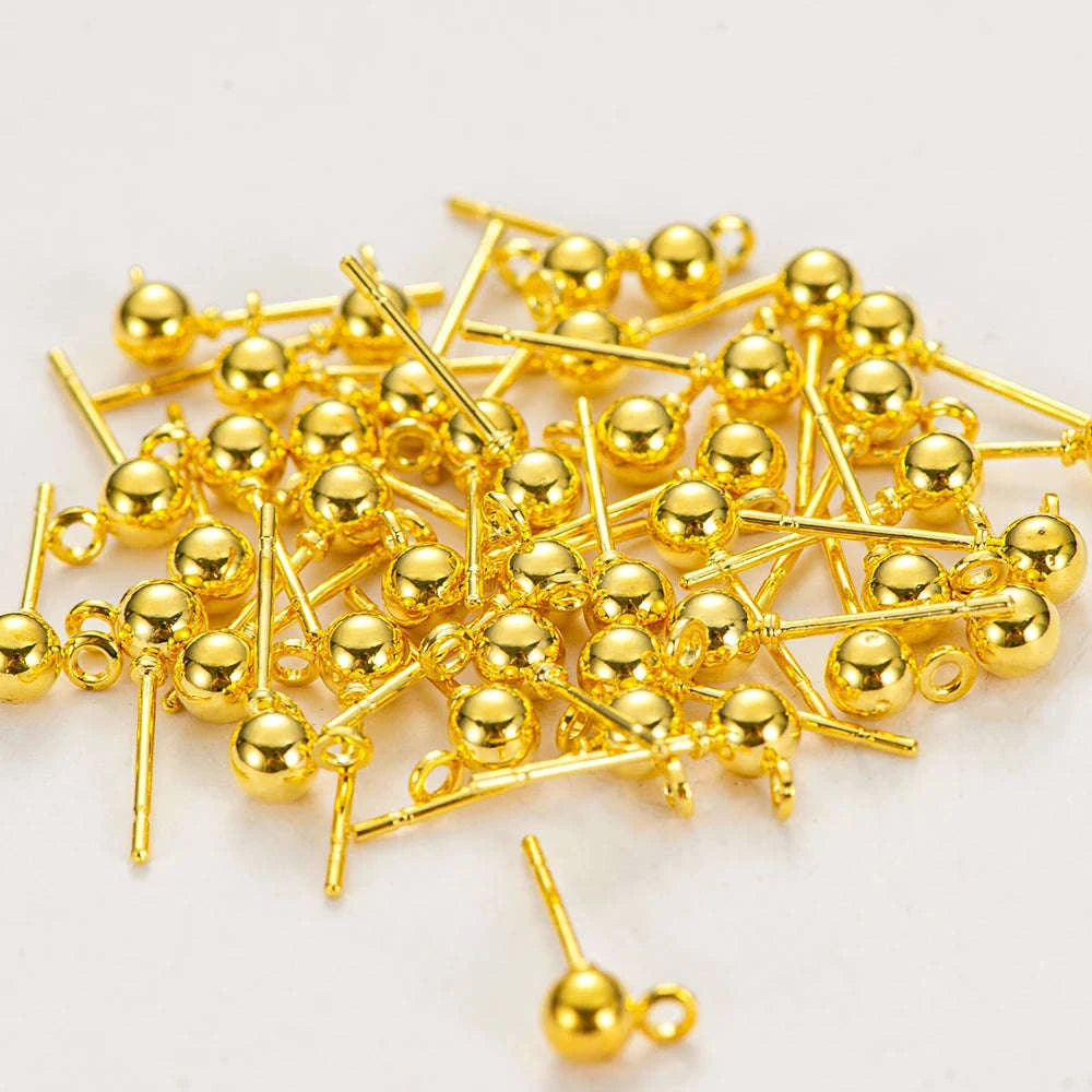 50pcs Stainless Steel Earring Pins for DIY Jewelry Making-2