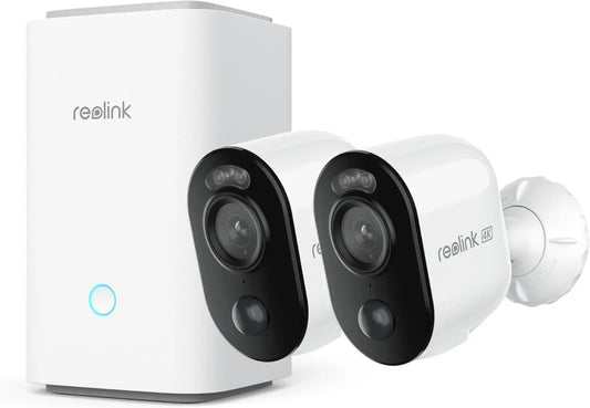 Reolink 4K Surveillance Camera Outdoor Battery Set with Home Hub, Colour Night Vision, 2.4/5GHz WiFi, 5 Months Battery Life, Central Administration & Local Storage, No Subscription Fees, Argus 3 Ultra - Spy-shop.com