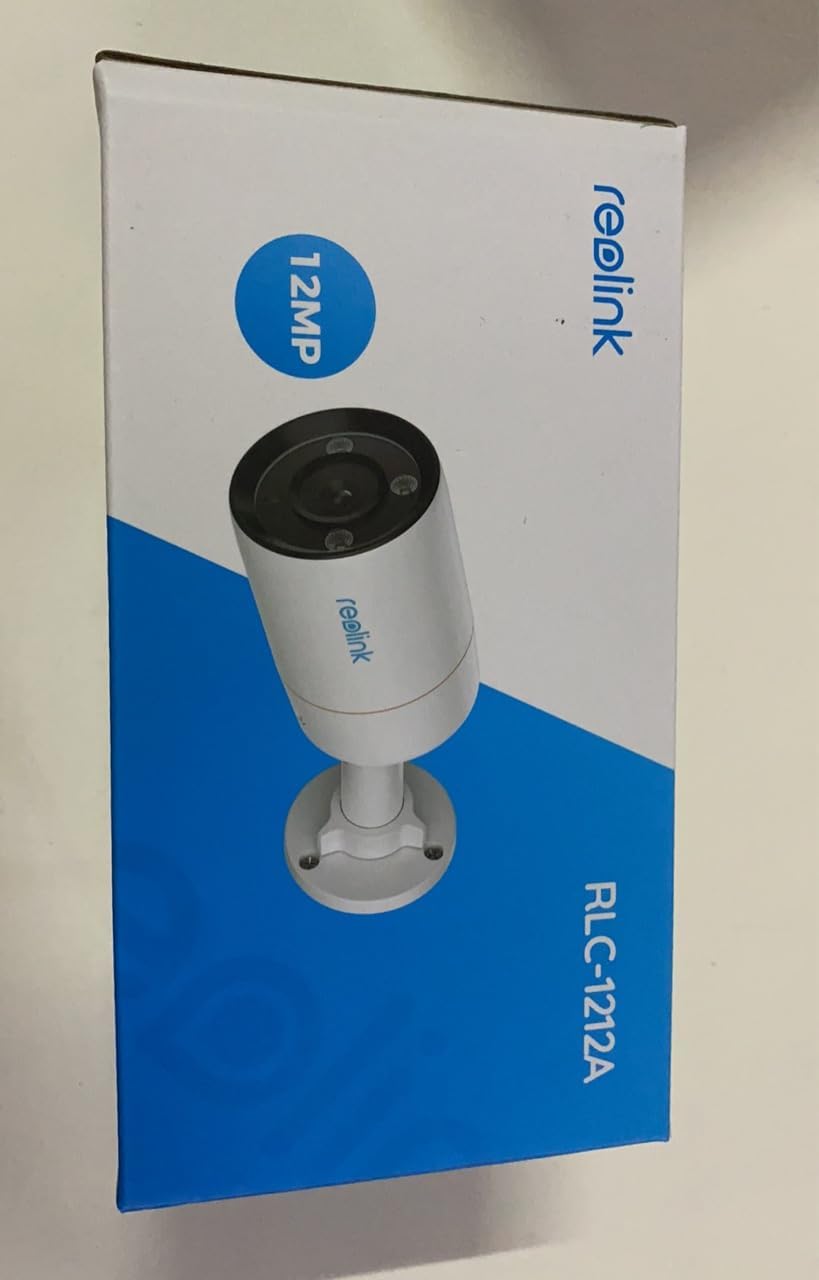 Reolink RLC-1212A: 12MP PoE Outdoor Surveillance Camera with Spotlight, Smart Detection, Colored Night Vision, Two-Way Audio, Motion Alarm, Time Lapse, and Micro SD Card Slot - Spy-shop.com