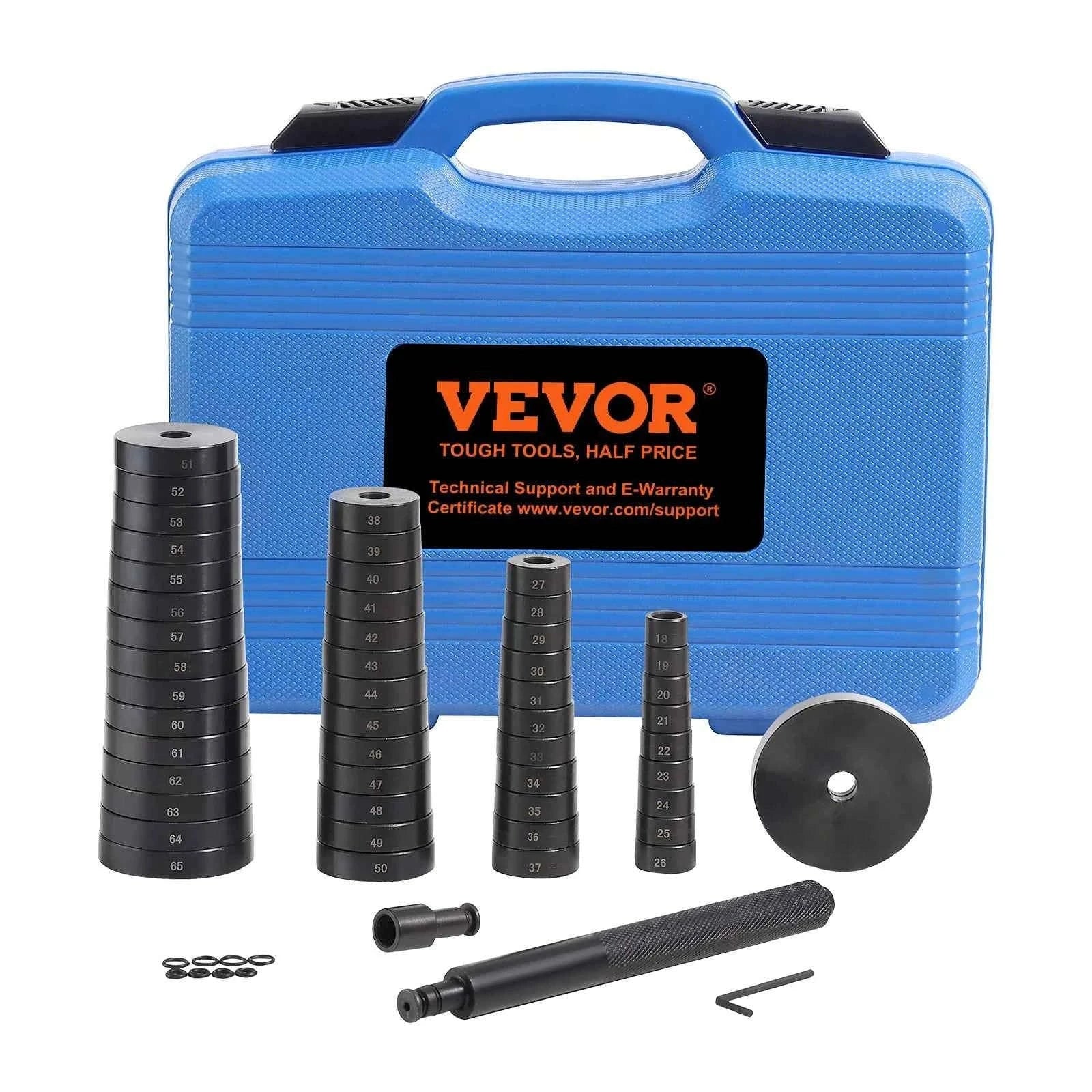 52-Piece Bushing Bearing and Seal Driver Set, 18-65 mm & 74 mm-52 / United States