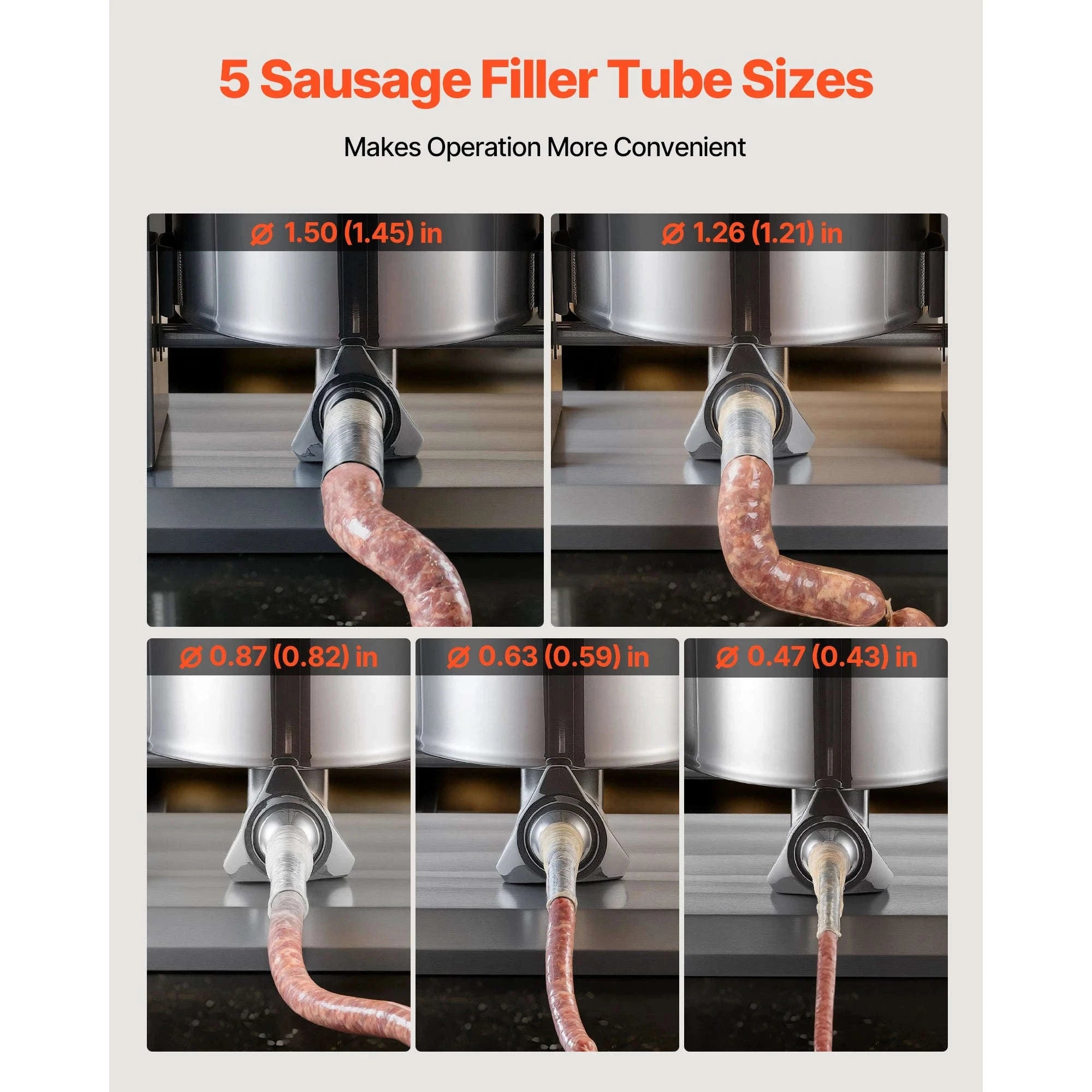 55 lb Electric Sausage Stuffer with Foot Pedal and 5 Tubes-25L / United States