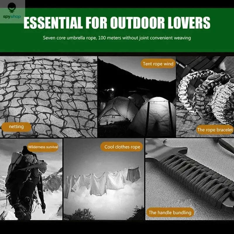 550 Paracord Rope for Camping, Hiking, and Survival Tasks-11 / 30M