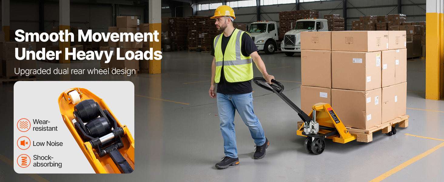5500 lbs Manual Pallet Jack Heavy Duty 3.35–7.1 in Lift Range-5500 lbs / United States
