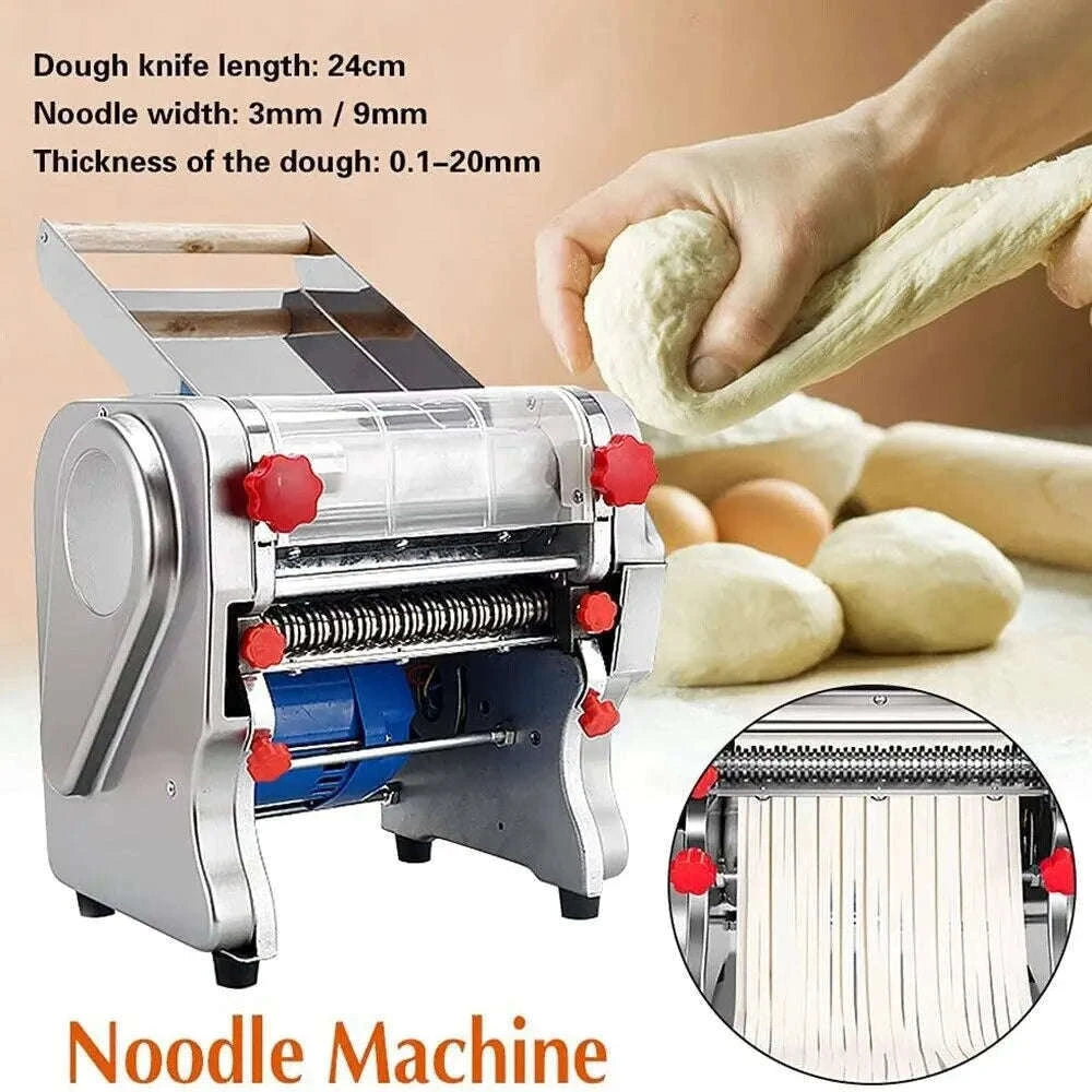 550W Electric Pasta Maker Noodle Machine with Adjustable Thickness-width 24cm 2mm 6mm / US / 110 V|United States
