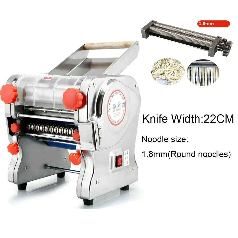 550W Electric Pasta Maker Noodle Machine with Adjustable Thickness-width 24cm 2mm 6mm / US / 110 V|United States