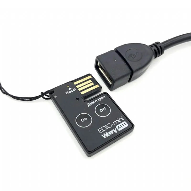 Edic-mini Weeny A111 Digital Voice Recorder – 50h Recording