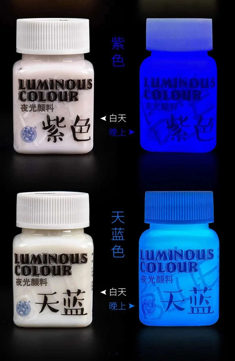 58ML Fluorescent Acrylic Pigment – Glow in the Dark-Purple B / CHINA