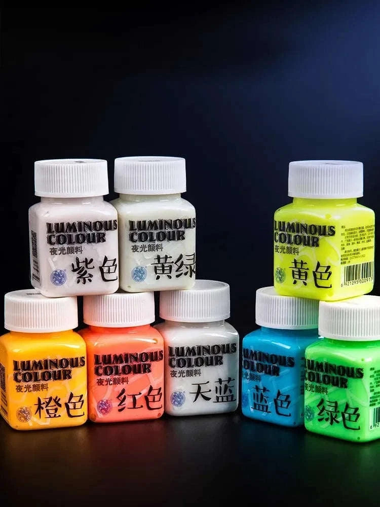 58ML Fluorescent Acrylic Pigment – Glow in the Dark-Purple B / CHINA