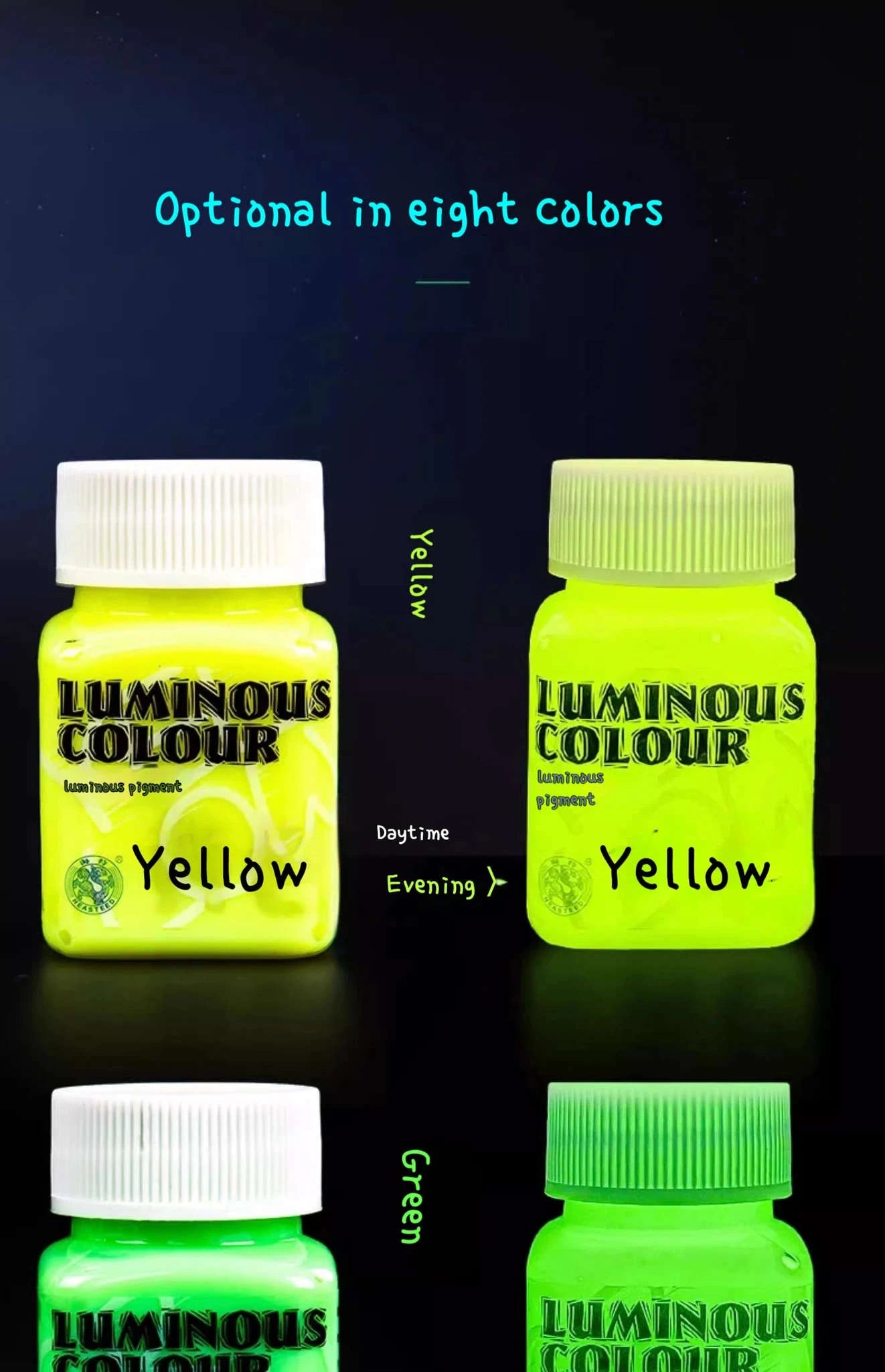 58ML Fluorescent Acrylic Pigment – Glow in the Dark-Purple B / CHINA