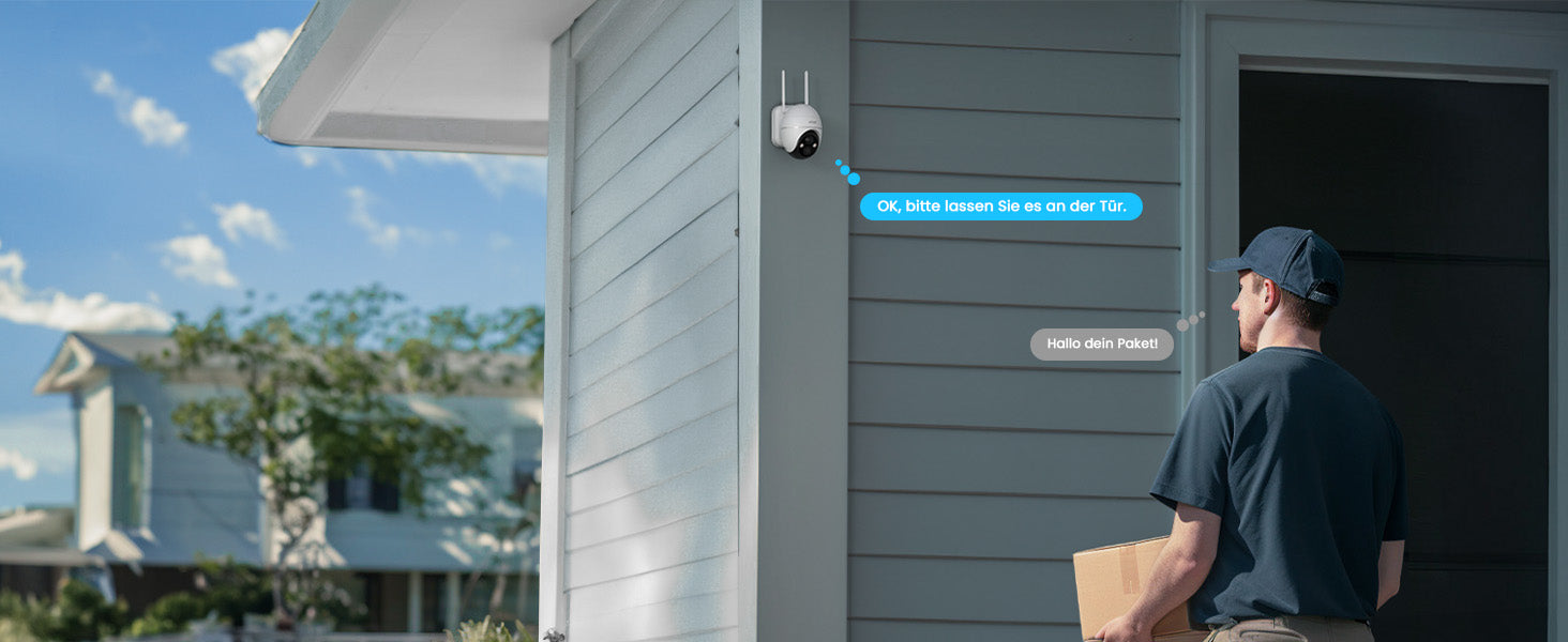 ieGeek 5MP Outdoor PTZ Security Camera with Solar Panel