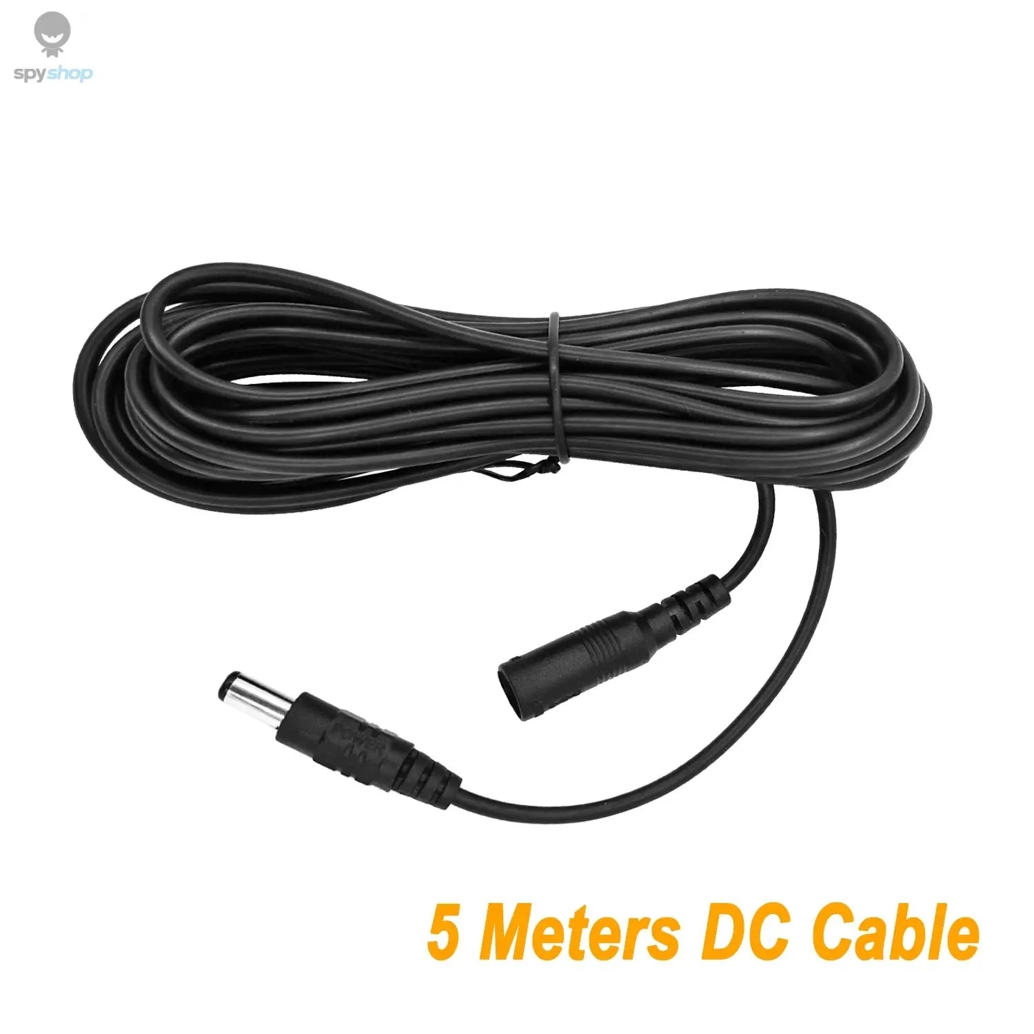 5M 10M DC12V Power Extension Cable 5.5mm*2.1mm Connector Male To Female For LED Lamp CCTV Security Camera Black Power Cable Cord Spy-shop.com