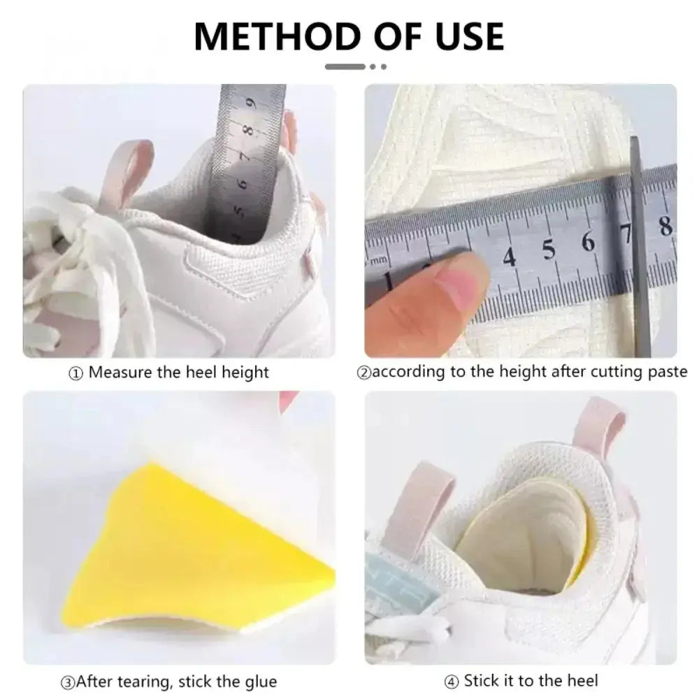 5Pairs Insoles For Shoes Patch Heel Pads For Sport Shoes Adjustable Size Feet Pad Insole Heel Protector Back Sticker Shoe Pad 