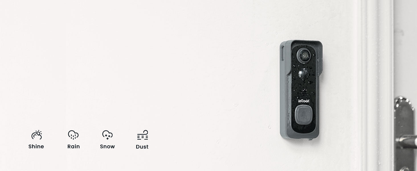 ieGeek 2K Wireless Video Doorbell Camera with Chime