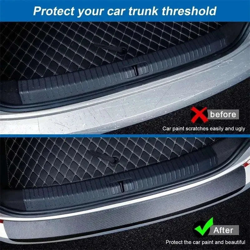5D Carbon Fiber Car Door Sill Protector Tape-30MMX3M
