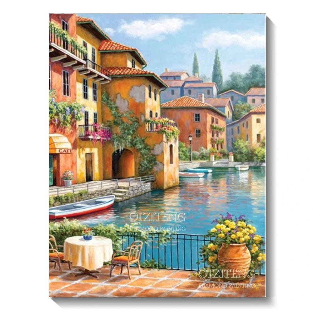 5D Forest Landscape Diamond Painting Kit-FDX3693 / 50x70cm Square