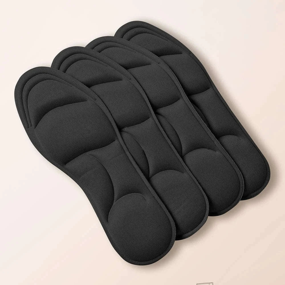 5D Massage Memory Foam Insoles for Shoes-2pairs-Beige / EU39-40