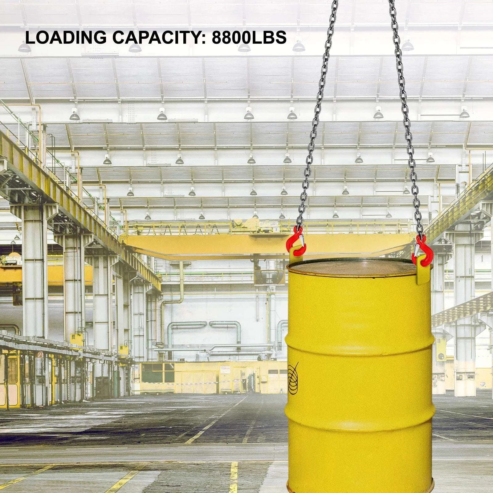 5FT G80 Lifting Chain Sling with Grab Hooks 3/8" 8800lb Capacity-United States