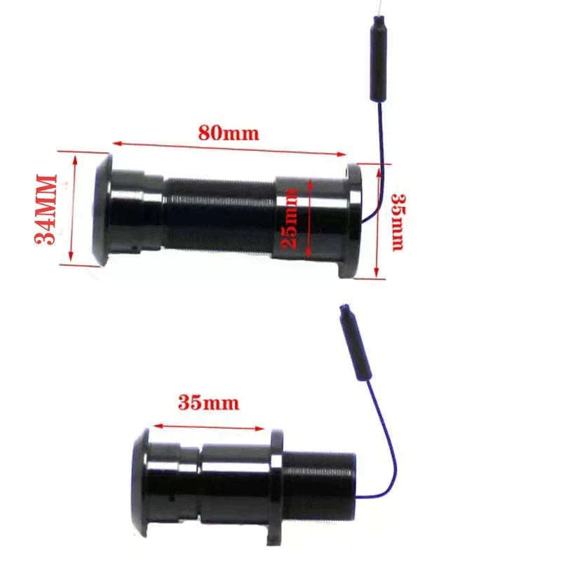 5G Tuya Door Eyehole Security Camera 1080P HD-black