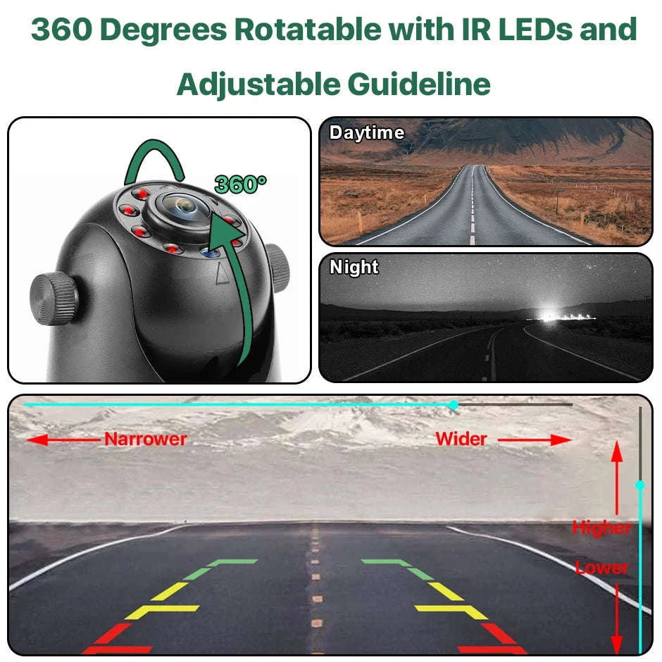 5G WiFi Magnetic Wireless Rear View Camera for Trailer RV Truck-China Mainland