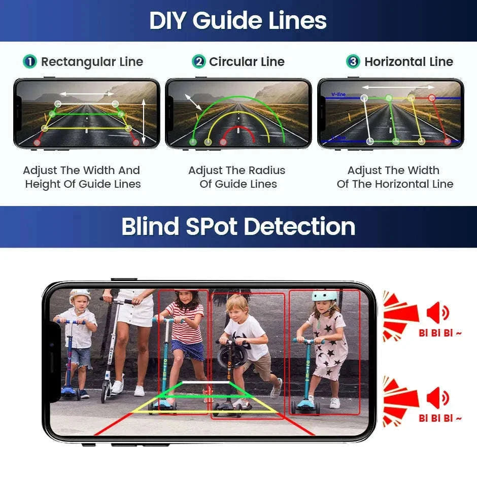 5G Wireless Solar Reversing Camera for Safer Backing Up-Gold