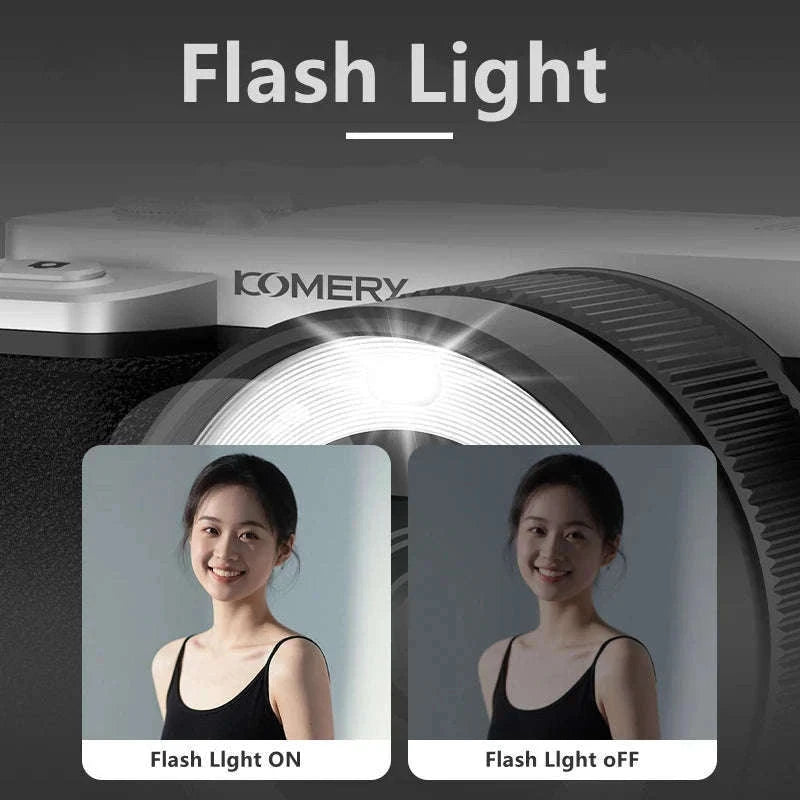 5K Digital Camera 80MP Dual Lens with Flip Screen & WiFi-Black / With 128G TF Card