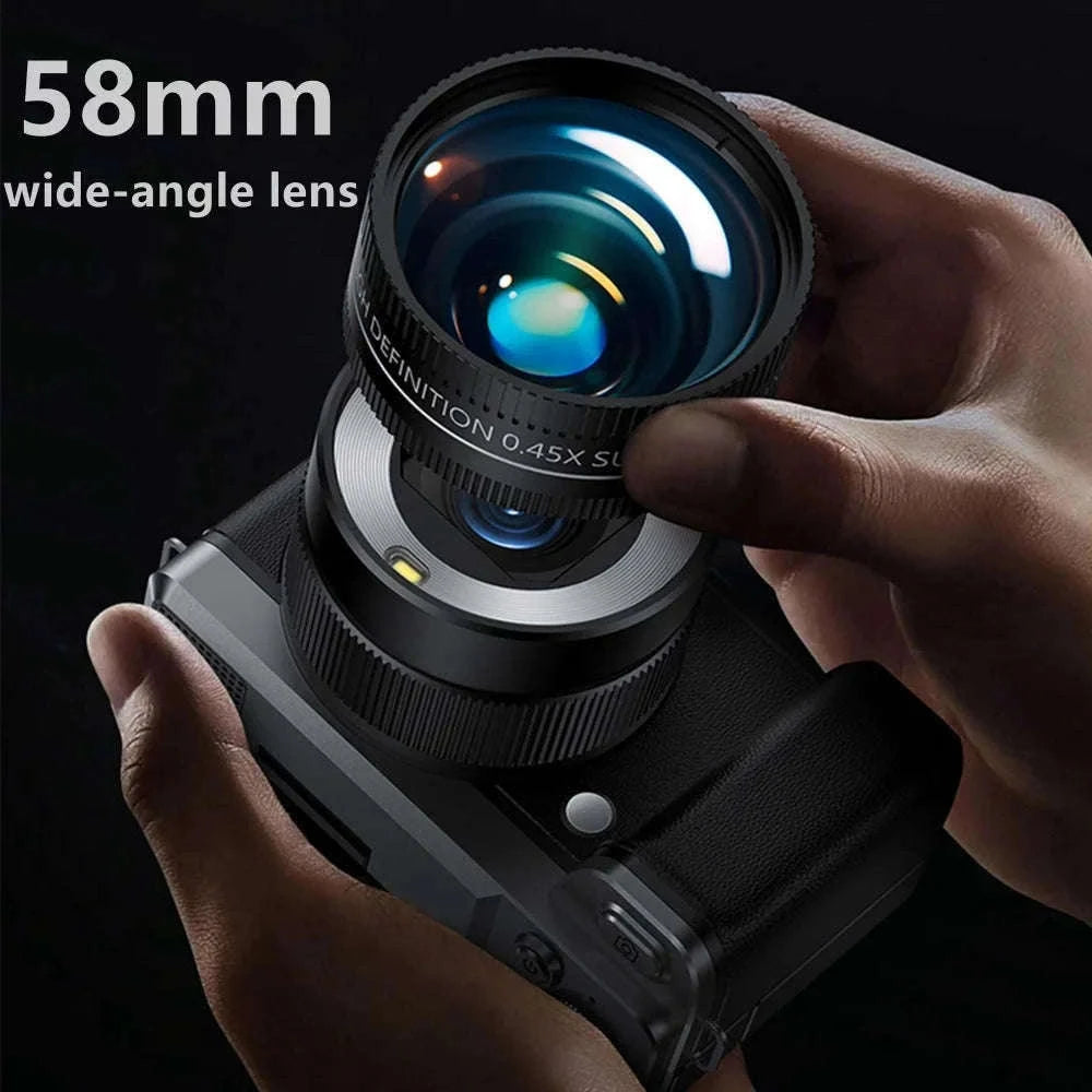 5K Digital Camera 80MP Dual Lens with Flip Screen & WiFi-Black / With 128G TF Card