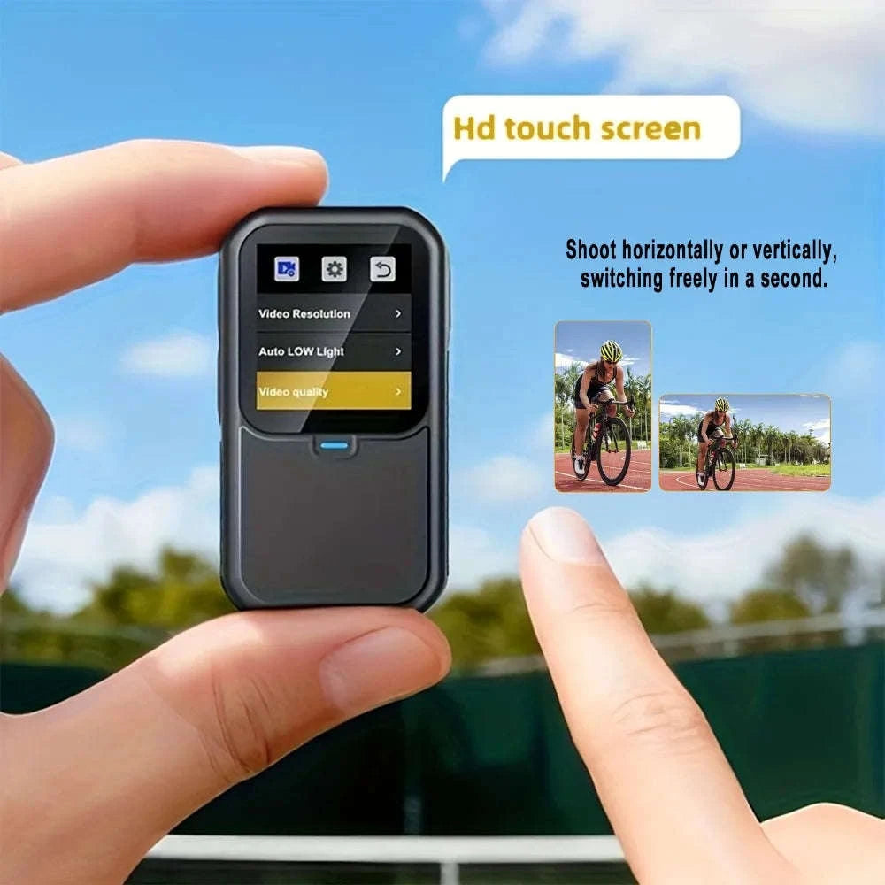 5K Thumb Action Camera 4K 60FPS Touch Screen Waterproof Body Camera-1080P