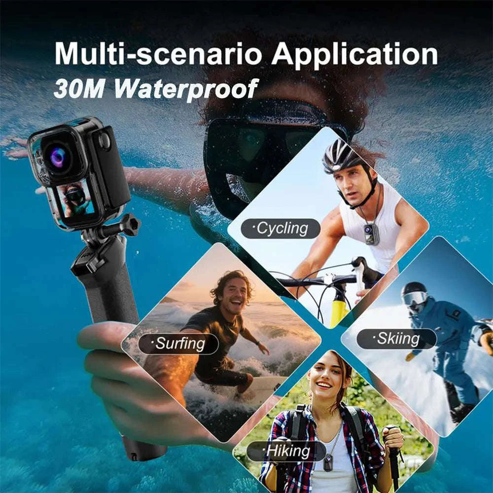 5K Thumb Action Camera 4K 60FPS Touch Screen Waterproof Body Camera-1080P