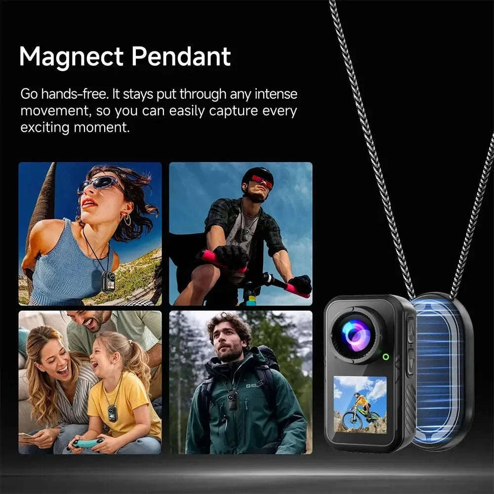 5K Thumb Action Camera 4K 60FPS Touch Screen Waterproof Body Camera-1080P